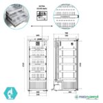 ARV350 CS PV DIN Βιτρίνα συντήρησης φαρμακείου Advance Line - Image 2