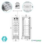 ARV450 CS PV DIN Βιτρίνα συντήρησης φαρμακείου Advance Line - Image 2