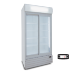 CL1100 V2G White Βιτρίνα συντήρησης διπλή με συρόμενες πόρτες - Image 2