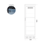 D372 SCM4 Βιτρίνα συντήρησης - Image 2