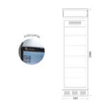 D372 SCM4C Βιτρίνα συντήρησης - Image 2
