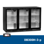 DB300H-3-p Βιτρίνα συντήρησης Back Bar με ανοιγόμενες πόρτες