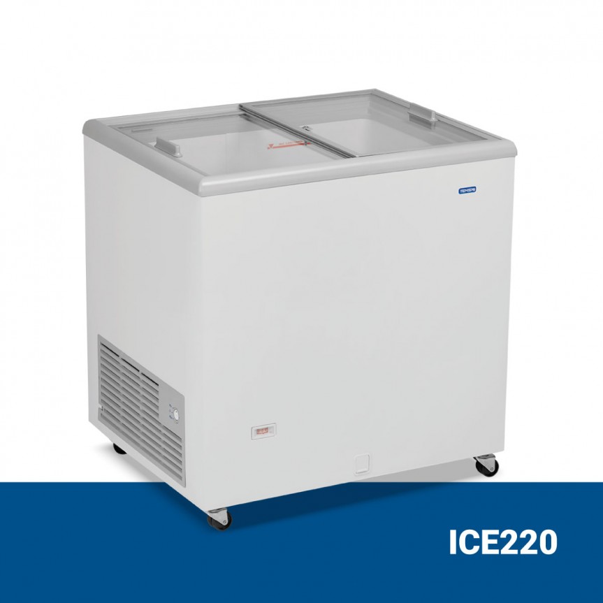 ice220-1200x1200-2020-1 ICE220 Καταψύκτης με ίσια συρόμενα κρύσταλλα - Image 1