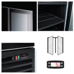 ICOOL 80 BLACK Βιτρίνα συντήρησης διπλή με ανοιγόμενες πόρτες - Image 3