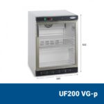 UF200 VG-p Βιτρίνα κατάψυξης επιτραπέζια