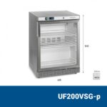 UF200VSG-p Βιτρίνα κατάψυξης επιτραπέζια