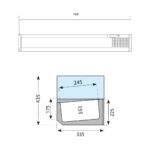 VK33-150-i Βιτρίνα συντήρησης για GN 1/4 - Image 3