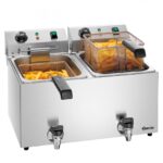 A162824E Snack IV Plus Bartscher Φριτέζα 9+9 lt ηλεκτρική με βρυσάκι απορροής
